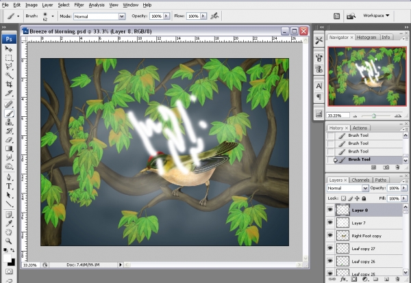 Creation of Breeze of Dawn: Step 17